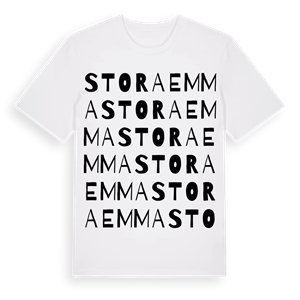 Stora Emma ordlek t-shirt – ekologisk bomull t-shirt från Pinshirt