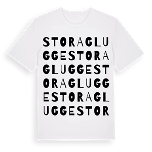 Stora Glugge ordlek t-shirt – ekologisk bomull t-shirt från Pinshirt