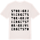 Vintage White t-shirt med Stora Gruvberget ordlek t-shirt