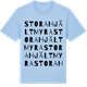 Blue Soul t-shirt med Stora Hjältmyra ordlek t-shirt
