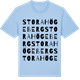 Blue Soul t-shirt med Stora Högeberg ordlek t-shirt