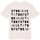 Vintage White t-shirt med Stora Hultatorp ordlek t-shirt