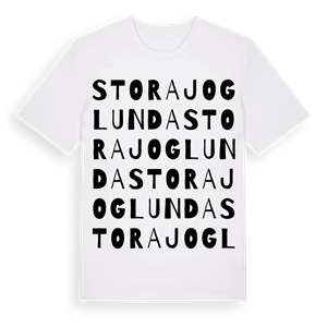 Stora Joglunda ordlek t-shirt – ekologisk bomull t-shirt från Pinshirt