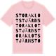 Pink Cotton t-shirt med Stora Klotstjärn ordlek t-shirt