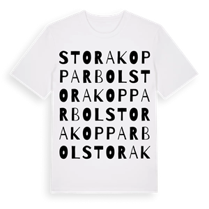 Stora Kopparbol ordlek t-shirt – ekologisk bomull t-shirt från Pinshirt