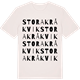 Vintage White t-shirt med Stora Kråkvik ordlek t-shirt