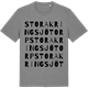 Mid Heather Gray t-shirt med Stora Kringsjötorp ordlek t-shirt