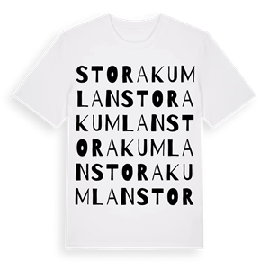 Stora Kumlan ordlek t-shirt – ekologisk bomull t-shirt från Pinshirt