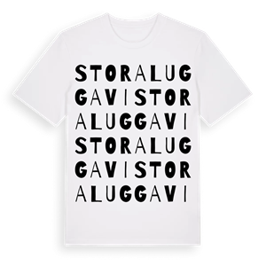 Stora Luggavi ordlek t-shirt – ekologisk bomull t-shirt från Pinshirt