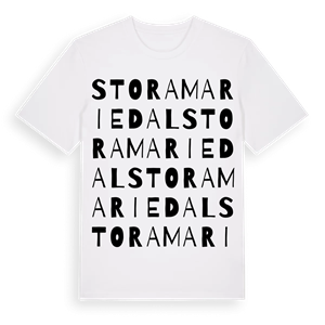 Stora Mariedal ordlek t-shirt – ekologisk bomull t-shirt från Pinshirt