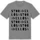 Mid Heather Gray t-shirt med Stora Mellösa ordlek t-shirt