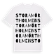 Stora Mörtholmen ordlek t-shirt