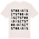 Vintage White t-shirt med Stora Näset ordlek t-shirt