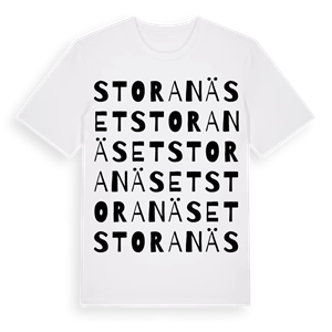 Stora Näset ordlek t-shirt – ekologisk bomull t-shirt från Pinshirt