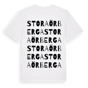 Stora Örberga ordlek t-shirt – ekologisk bomull t-shirt från Pinshirt