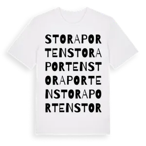 Stora Porten ordlek t-shirt – ekologisk bomull t-shirt från Pinshirt