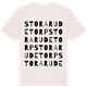 Vintage White t-shirt med Stora Rudetorp ordlek t-shirt