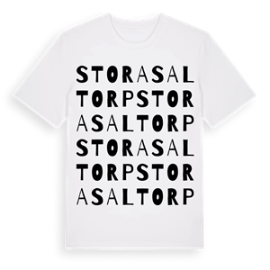 Stora Saltorp ordlek t-shirt – ekologisk bomull t-shirt från Pinshirt