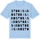 Blue Soul t-shirt med Stora Sand ordlek t-shirt