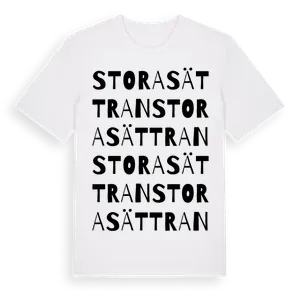 Stora Sättran ordlek t-shirt – ekologisk bomull t-shirt från Pinshirt