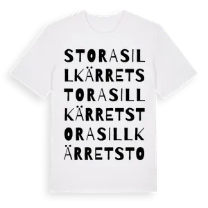 Stora Sillkärret ordlek t-shirt – ekologisk bomull t-shirt från Pinshirt