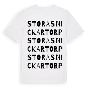 Stora Snickartorp ordlek t-shirt – ekologisk bomull t-shirt från Pinshirt