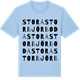 Blue Soul t-shirt med Stora Storbjörboda ordlek t-shirt