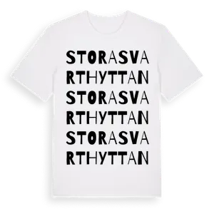 Stora Svarthyttan ordlek t-shirt – ekologisk bomull t-shirt från Pinshirt