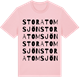 Pink Cotton t-shirt med Stora Tomsjön ordlek t-shirt