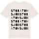 Vintage White t-shirt med Stora Tomsjön ordlek t-shirt
