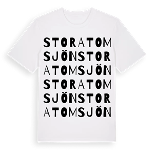 Stora Tomsjön ordlek t-shirt – ekologisk bomull t-shirt från Pinshirt