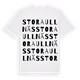 Stora Ullnäs ordlek t-shirt