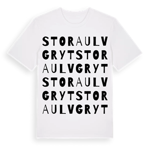 Stora Ulvgryt ordlek t-shirt – ekologisk bomull t-shirt från Pinshirt
