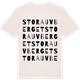 Vintage White t-shirt med Stora Uvberget ordlek t-shirt