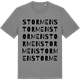 Mid Heather Gray t-shirt med Stormen ordlek t-shirt