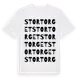 White t-shirt med Stortorget ordlek t-shirt
