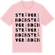 Pink Cotton t-shirt med Strävgrinden ordlek t-shirt