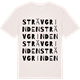 Vintage White t-shirt med Strävgrinden ordlek t-shirt