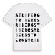 Striberg ordlek t-shirt