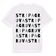 Stripa gruva ordlek t-shirt