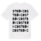 White t-shirt med Strömed ordlek t-shirt