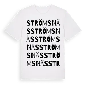 Strömsnäs ordlek t-shirt – ekologisk bomull t-shirt från Pinshirt