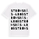 White t-shirt med Strömsnäs-Kron ordlek t-shirt