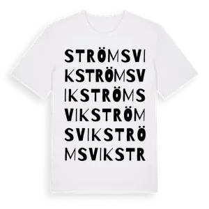 Strömsvik ordlek t-shirt – ekologisk bomull t-shirt från Pinshirt