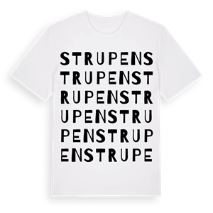 Strupen ordlek t-shirt – ekologisk bomull t-shirt från Pinshirt