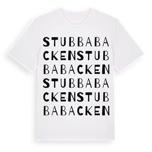 Stubbabacken ordlek t-shirt – ekologisk bomull t-shirt från Pinshirt