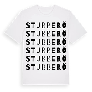 Stubberö ordlek t-shirt – ekologisk bomull t-shirt från Pinshirt