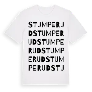 Stumperud ordlek t-shirt – ekologisk bomull t-shirt från Pinshirt