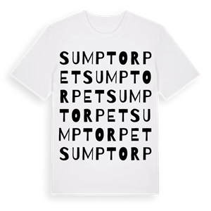 Sumptorpet ordlek t-shirt – ekologisk bomull t-shirt från Pinshirt