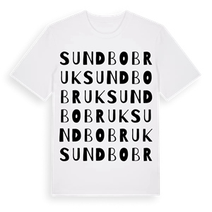 Sundbobruk ordlek t-shirt – ekologisk bomull t-shirt från Pinshirt